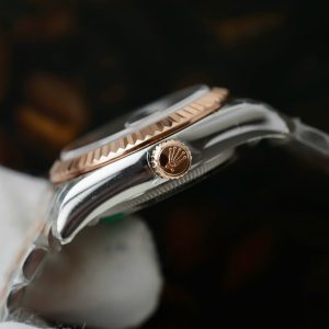 Đồng Hồ Rolex Lady-DateJust Nữ Mặt Nhỏ Màu Chocolate Replica Cao Cấp 28mm (9)