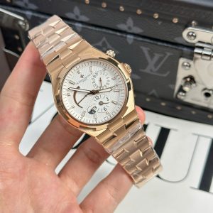 Đồng Hồ Vacheron Constantin Overseas Dual Time 47450 Chế Tác Mặt Trắng 9F 42mm (1)