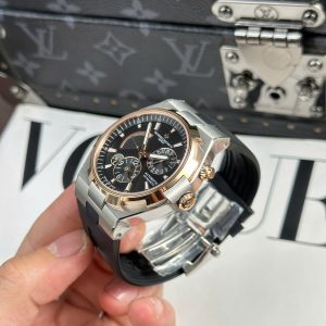 Đồng Hồ Vacheron Constantin Rep 11 Overseas Dual Time 47450 Demi Vàng Hồng Xưởng 9F 42mm (2)