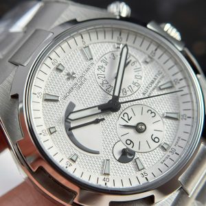 Đồng Hồ Vacheron Constantin Rep Cao Cấp Overseas Dual Time 47450 Màu Trắng 9F 42mm (2)