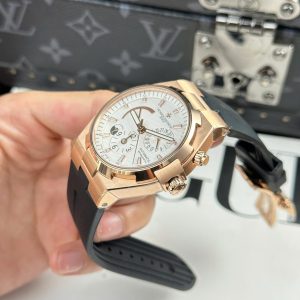 Đồng Hồ Vacheron Constantin Replica 11 Overseas Dual Time 47450 Mạ Vàng Hồng Xưởng 9F 42mm (2)
