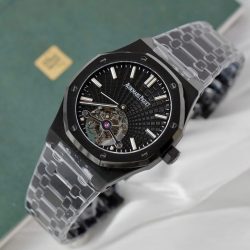 Đồng Hồ Audemars Piguet Chế Tác Royal Oak Màu Đen Máy Tourbillon 41mm (2)