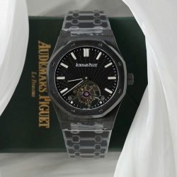 Đồng Hồ Audemars Piguet Chế Tác Royal Oak Màu Đen Máy Tourbillon 41mm (2)