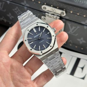 Đồng Hồ Audemars Piguet Royal Oak 15400ST Rep 11 Mặt Xanh Blue Dây Kim Loại Xưởng APS 41mm (2)