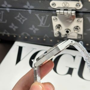 Đồng Hồ Audemars Piguet Royal Oak 15400ST Replica 11 Mặt Đen Dây Kim Loại Xưởng APS 41mm (2)