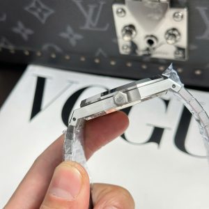 Đồng Hồ Audemars Piguet Royal Oak 15400ST Replica 11 Mặt Đen Dây Kim Loại Xưởng APS 41mm (2)