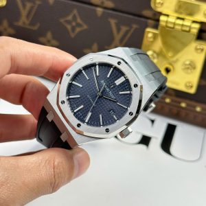 Đồng Hồ Audemars Piguet Royal Oak 15400ST Replica 11 Mặt Xanh Blue Dây Cao Su Xưởng APS 41mm (1)
