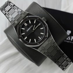 Đồng Hồ Audemars Piguet Royal Oak 15500 Chế Tác Gốm Đen Nhà Máy APS 41mm (12)