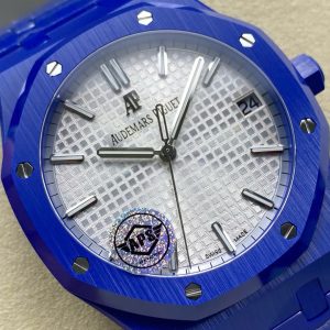 Đồng Hồ Audemars Piguet Royal Oak 15500 Chế Tác Gốm Xanh Nhà Máy APS 41mm (11)