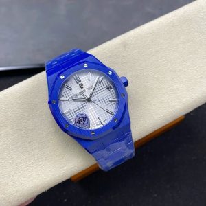 Đồng Hồ Audemars Piguet Royal Oak 15500 Chế Tác Gốm Xanh Nhà Máy APS 41mm (11)
