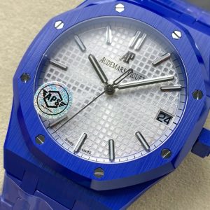Đồng Hồ Audemars Piguet Royal Oak 15500 Chế Tác Gốm Xanh Nhà Máy APS 41mm (11)