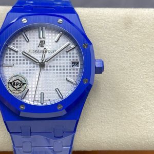 Đồng Hồ Audemars Piguet Royal Oak 15500 Chế Tác Gốm Xanh Nhà Máy APS 41mm (11)