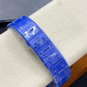 Đồng Hồ Audemars Piguet Royal Oak 15500 Gốm Xanh Replica 11 Nhà Máy APS 41mm (9)