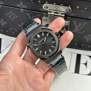 Đồng Hồ Audemars Piguet Royal Oak 15500 Replica 11 Màu Đen Nhà Máy F1 41mm (2)