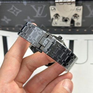 Đồng Hồ Audemars Piguet Royal Oak 15500 Replica 11 Màu Đen Nhà Máy F1 41mm (2)