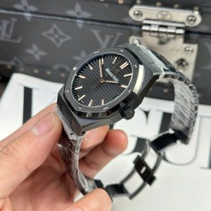 Đồng Hồ Audemars Piguet Royal Oak 15500 Replica 11 Màu Đen Nhà Máy F1 41mm (2)
