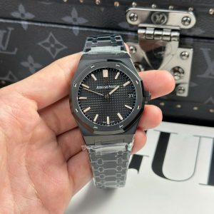 Đồng Hồ Audemars Piguet Royal Oak 15500 Replica 11 Màu Đen Nhà Máy F1 41mm (2)