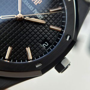Đồng Hồ Audemars Piguet Royal Oak 15500 Replica 11 Màu Đen Nhà Máy F1 41mm (2)