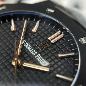 Đồng Hồ Audemars Piguet Royal Oak 15500 Replica 11 Màu Đen Nhà Máy F1 41mm (2)