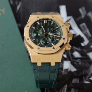 Đồng Hồ Audemars Piguet Royal Oak 26240OR Màu Xanh Lá Cây Chế Tác Bọc Vàng Thật 41mm (2)