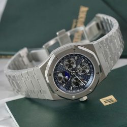 Đồng Hồ Audemars Piguet Royal Oak 26574TI Chế Tác Mặt Xanh Dây Kim Loại Xưởng APS 41mm (2)