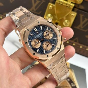 Đồng Hồ Audemars Piguet Royal Oak Chronograph 26239 Rep 11 Mặt Xanh Blue Máy Mỏng New 2025 APS 41mm (2)