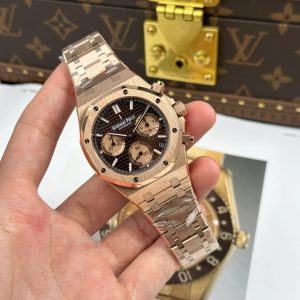 Đồng Hồ Audemars Piguet Royal Oak Chronograph 26239 Replica 11 Mặt Nâu Máy Mỏng New 2025 APS 41mm (2)