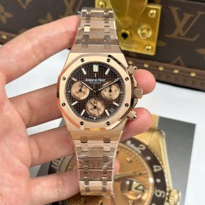Đồng Hồ Audemars Piguet Royal Oak Chronograph 26239 Replica 11 Mặt Nâu Máy Mỏng New 2025 APS 41mm (2)