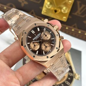 Đồng Hồ Audemars Piguet Royal Oak Chronograph 26239 Replica 11 Mặt Nâu Máy Mỏng New 2025 APS 41mm (2)