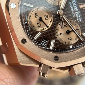 Đồng Hồ Audemars Piguet Royal Oak Chronograph 26239 Replica 11 Mặt Nâu Máy Mỏng New 2025 APS 41mm (2)