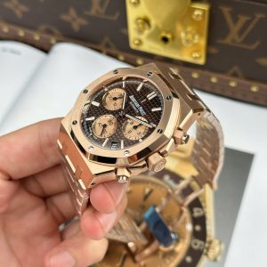 Đồng Hồ Audemars Piguet Royal Oak Chronograph 26239 Replica 11 Mặt Nâu Máy Mỏng New 2025 APS 41mm (2)