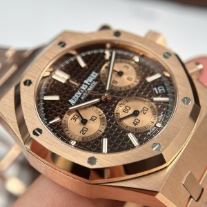 Đồng Hồ Audemars Piguet Royal Oak Chronograph 26239 Replica 11 Mặt Nâu Máy Mỏng New 2025 APS 41mm (2)