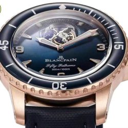 Đồng Hồ Blancpain Fifty Fathoms Tourbillon 8 Jours Màu Xanh Dương Replica Xưởng YS 45mm (7)