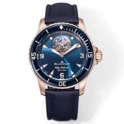 Đồng Hồ Blancpain Fifty Fathoms Tourbillon 8 Jours Màu Xanh Dương Replica Xưởng YS 45mm (7)