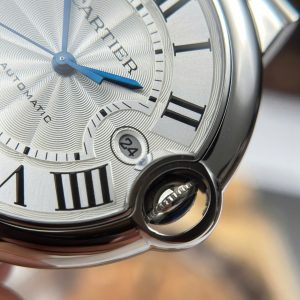 Đồng Hồ Cartier Ballon Bleu Replica 1 1 Mặt Trắng Dây Kim Loại Xưởng AF 40mm (2)