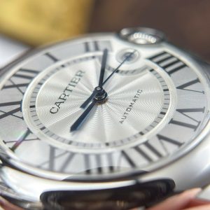 Đồng Hồ Cartier Ballon Bleu Replica 11 Mặt Trắng Dây Da Xưởng AF 40mm (2)