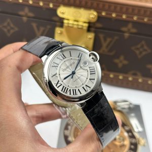 Đồng Hồ Cartier Ballon Bleu Replica 11 Mặt Trắng Dây Da Xưởng AF 40mm (2)