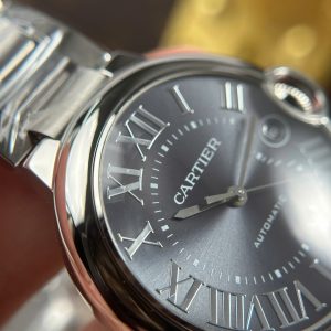 Đồng Hồ Cartier Ballon Bleu Replica 11 Mặt Xám Dây Kim Loại Xưởng AF 40mm (7)