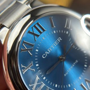 Đồng Hồ Cartier Ballon Bleu Replica 11 Mặt Xanh Dương Dây Kim Loại Xưởng AF 40mm (2)