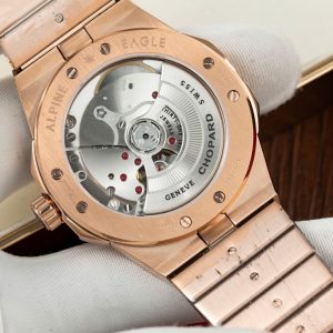Đồng Hồ Chopard Alpine Eagle Rep 11 Mạ Vàng Hồng Mặt Xanh Lá Cây GHF 41mm (2)