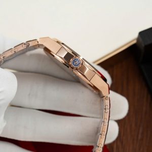 Đồng Hồ Chopard Alpine Eagle Rep 11 Mạ Vàng Hồng Mặt Xanh Lá Cây GHF 41mm (2)