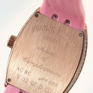Đồng Hồ Franck Muller Replica 11 Vanguard V32 Skeleton Mặt Hoa Màu Hồng 36mm (2)