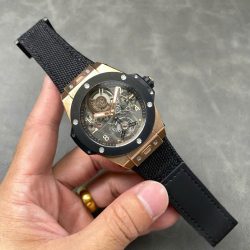 Đồng Hồ Hublot Big Bang Tourbillon Cơ Lộ Máy Skeleton Replica Cao Cấp 45mm (6)