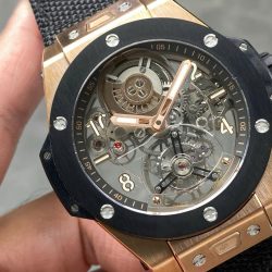 Đồng Hồ Hublot Big Bang Tourbillon Cơ Lộ Máy Skeleton Replica Cao Cấp 45mm (6)