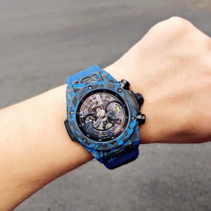 Đồng Hồ Hublot Big Bang Unico Blue Carbon Replica Cao Cấp Nhất 45mm (9)