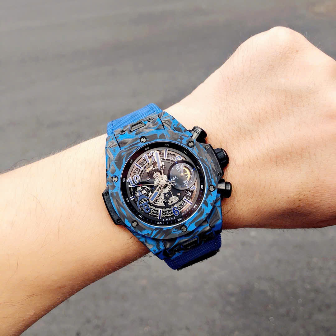Đồng Hồ Hublot Big Bang Unico Blue Carbon Replica Cao Cấp Nhất 45mm (2) Đồng Hồ Hublot Big Bang Unico Blue Carbon Replica Cao Cấp Nhất 45mm (9)