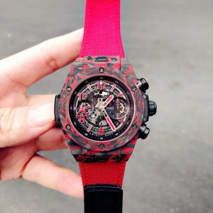 Đồng Hồ Hublot Big Bang Unico Red Carbon Replica Cao Cấp Nhất 45mm (5)