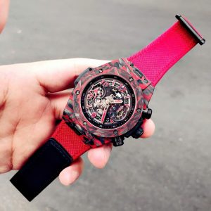 Đồng Hồ Hublot Big Bang Unico Red Carbon Replica Cao Cấp Nhất 45mm (5)