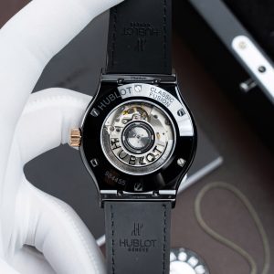 Đồng Hồ Hublot Classic Fusion Ceramic King Gold Replica 11 Máy SW300 Dây Cao Su Bọc Da 42mm (2)