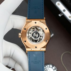 Đồng Hồ Hublot Classic Fusion King Gold Replica 11 Màu Xanh Blue Máy SW300 Thuỵ Sỹ 42mm (2)